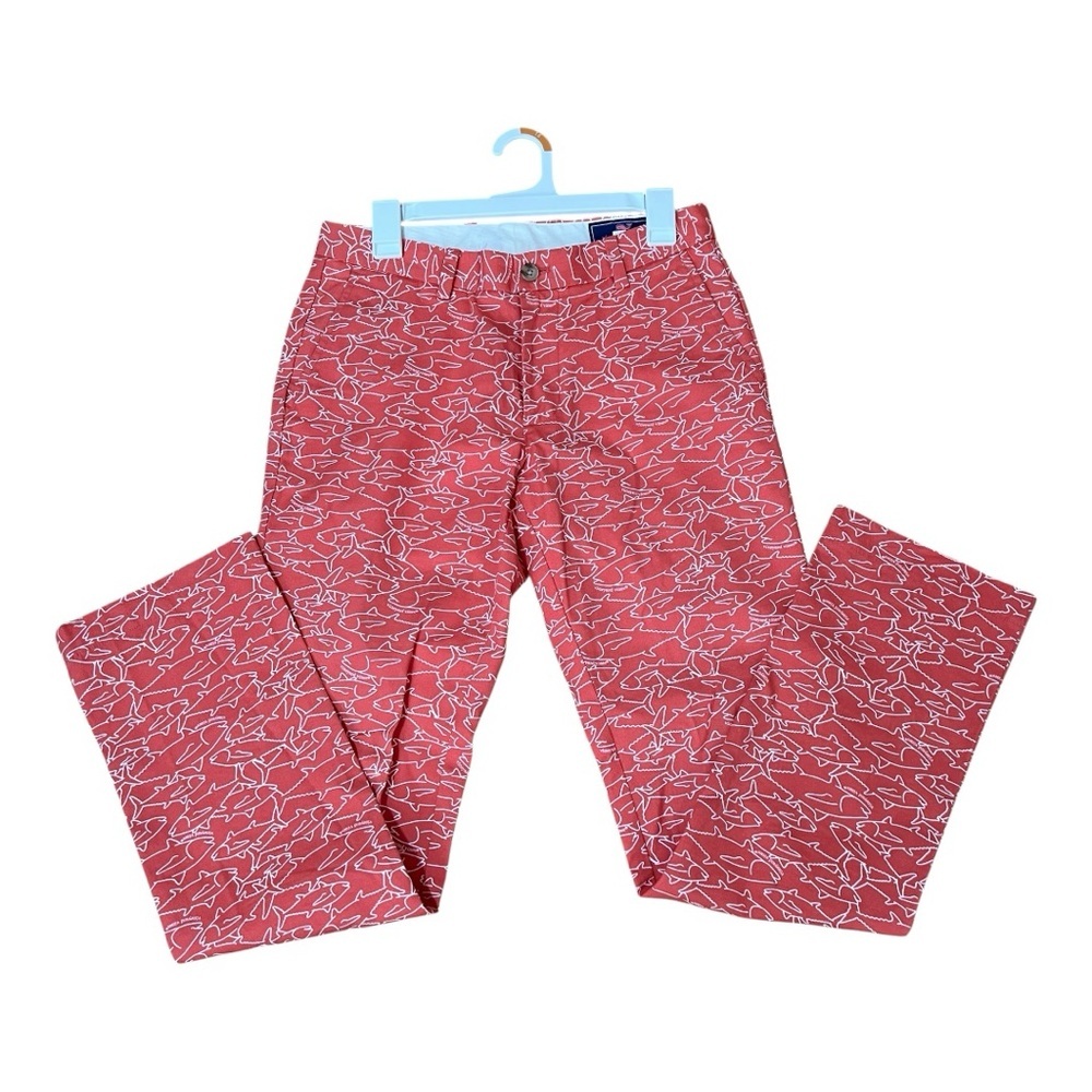 Vineyard Vines Men Slimfit Breaker Pants Tuna Outlet- Jetty Red 30x32